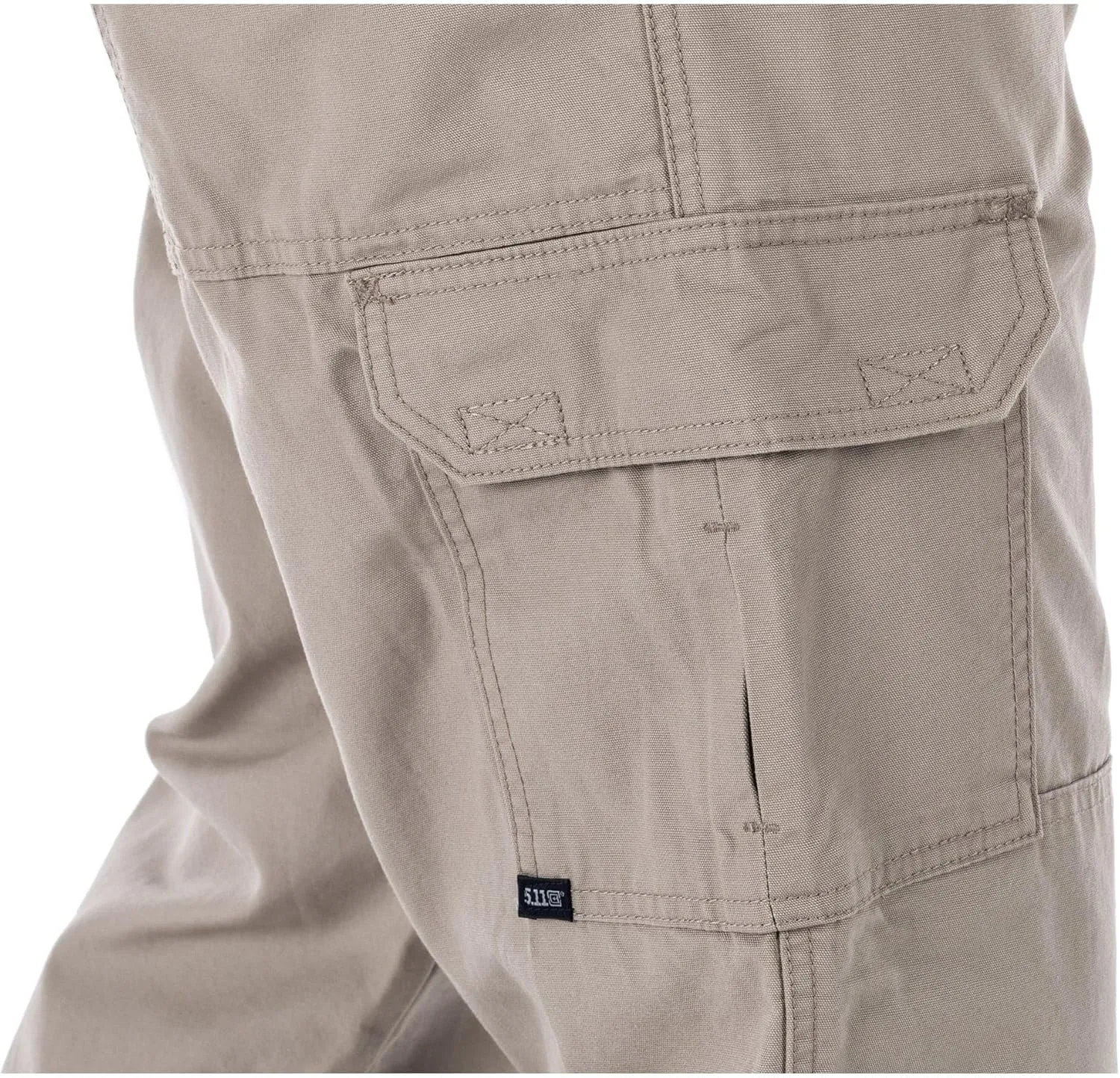 5.11 Tactical Men's Cargo Work Pants, Regular Fit, Cotton Canvas 7 Pockets Pant, Style 74251ABR