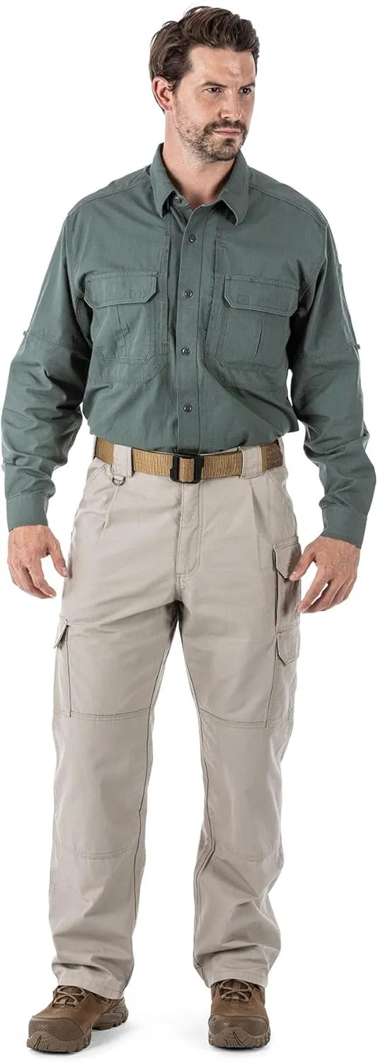 5.11 Tactical Men's Cargo Work Pants, Regular Fit, Cotton Canvas 7 Pockets Pant, Style 74251ABR