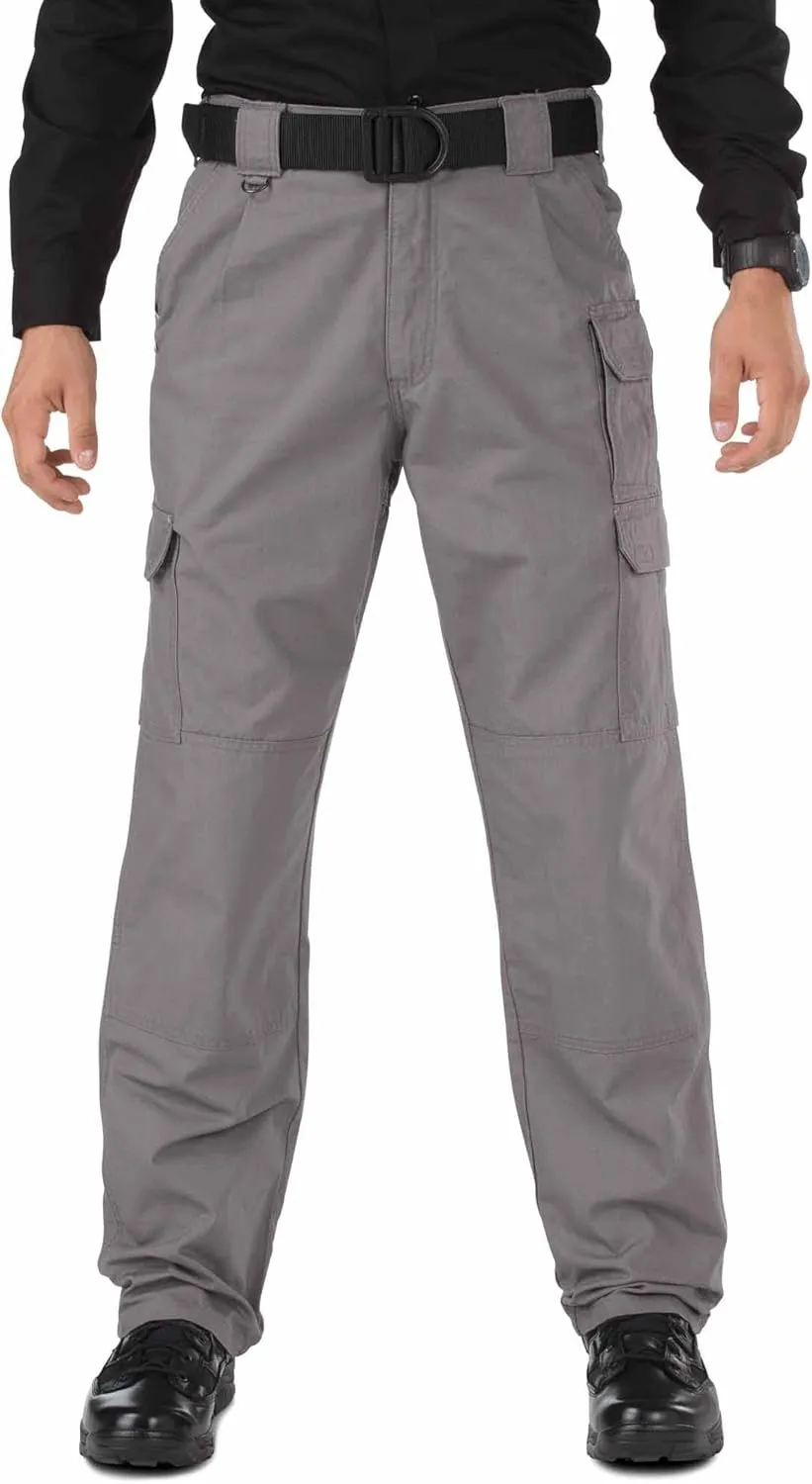 5.11 Tactical Men's Cargo Work Pants, Regular Fit, Cotton Canvas 7 Pockets Pant, Style 74251ABR