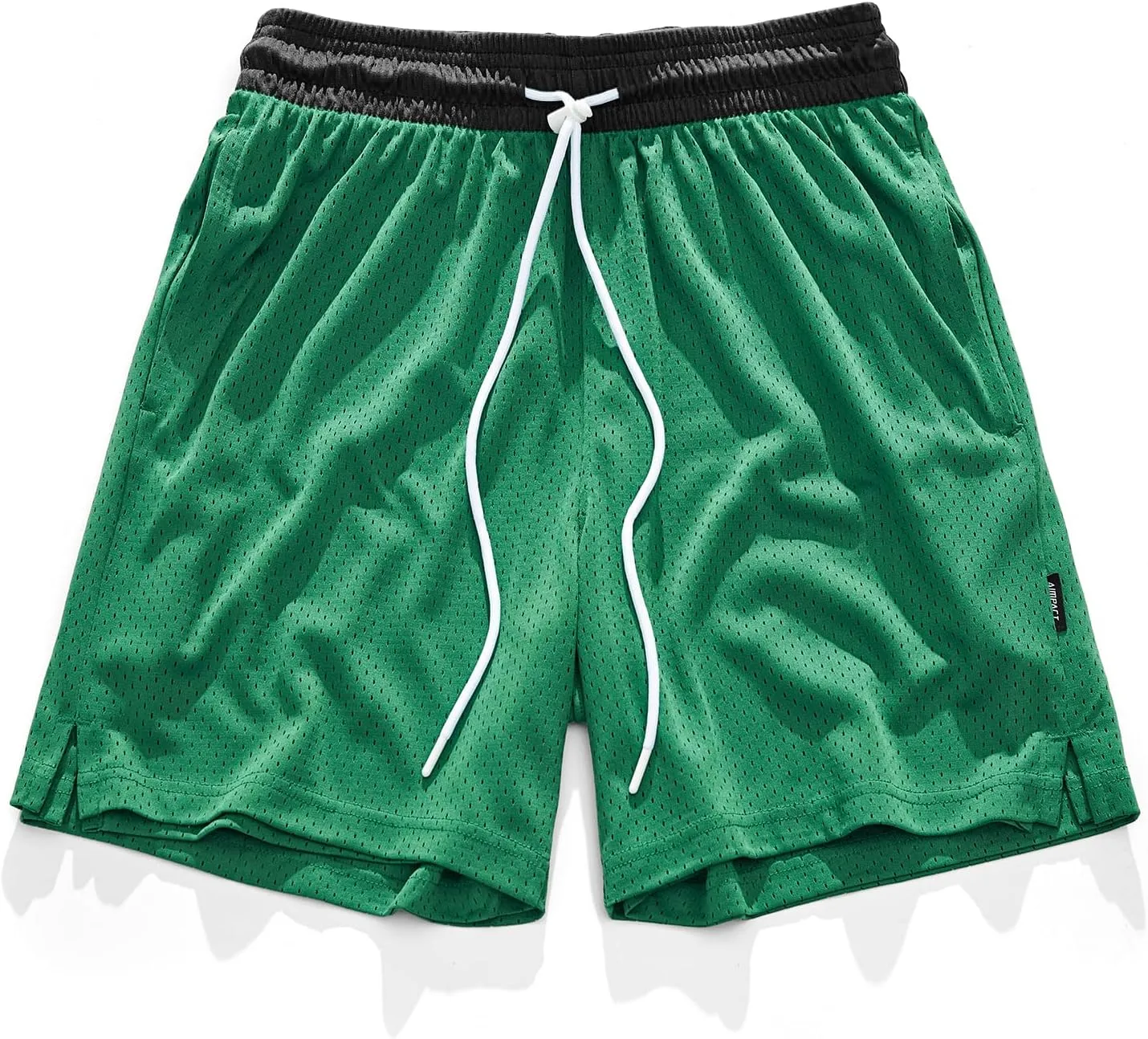 AIMPACT 7" Mens Mesh Shorts Athletic Basketball Shorts Double Layer Gym Workout Shorts with Pocket Drawstring Breathable