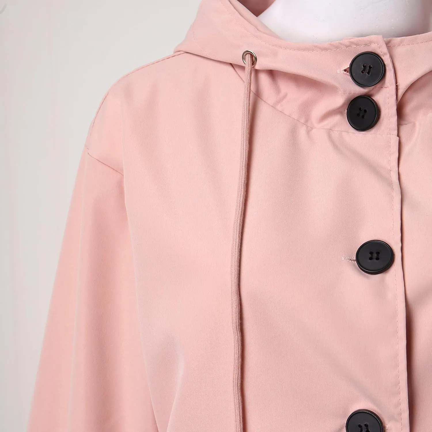 AMDBEL Trench Coat for Women 2023 Women's Casual Long Rain Jacket Fashion Winter Hooded Oversized Windbreaker Coats Outerwear
