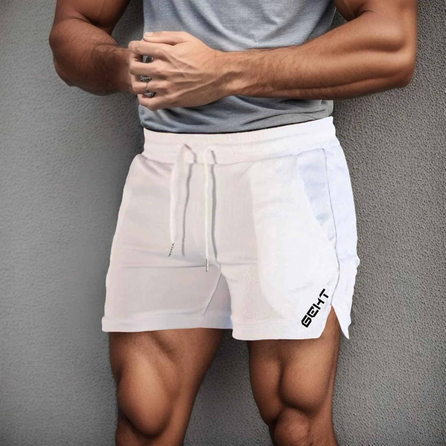 Athletic Shorts for Men, Mens Workout Athletic Shorts 5 inch Bodybuilding Running Shorts Lightweight Sports Gym Shorts