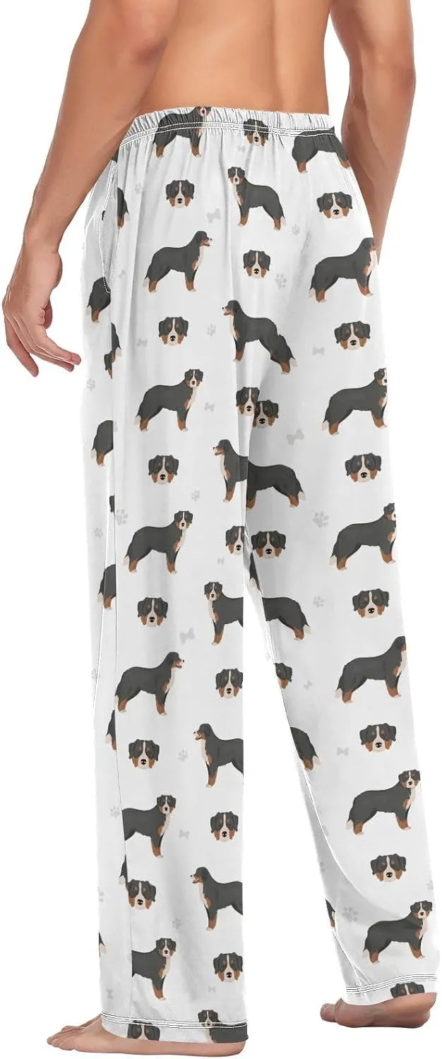 Bernese Mountain Dog Pattern Men's Pajama Pants Sleepwear Lounge Pajama Bottoms