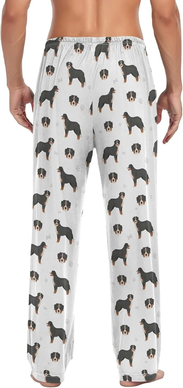 Bernese Mountain Dog Pattern Men's Pajama Pants Sleepwear Lounge Pajama Bottoms