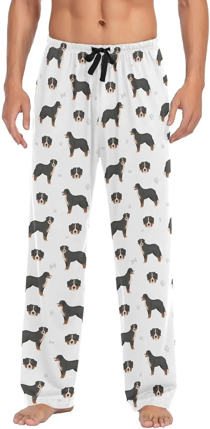 Bernese Mountain Dog Pattern Men's Pajama Pants Sleepwear Lounge Pajama Bottoms