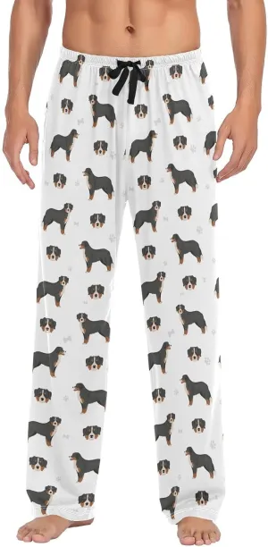 Bernese Mountain Dog Pattern Men's Pajama Pants Sleepwear Lounge Pajama Bottoms