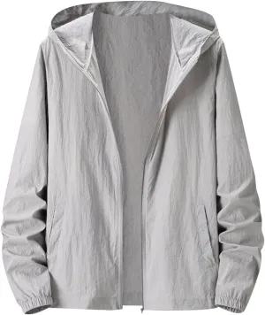 Bomber Jacket Men, Mens Hip Hop Streetwear Windbreaker Jacket Lightweight Casual Outdoor Bomber Jacket Coat with Hood