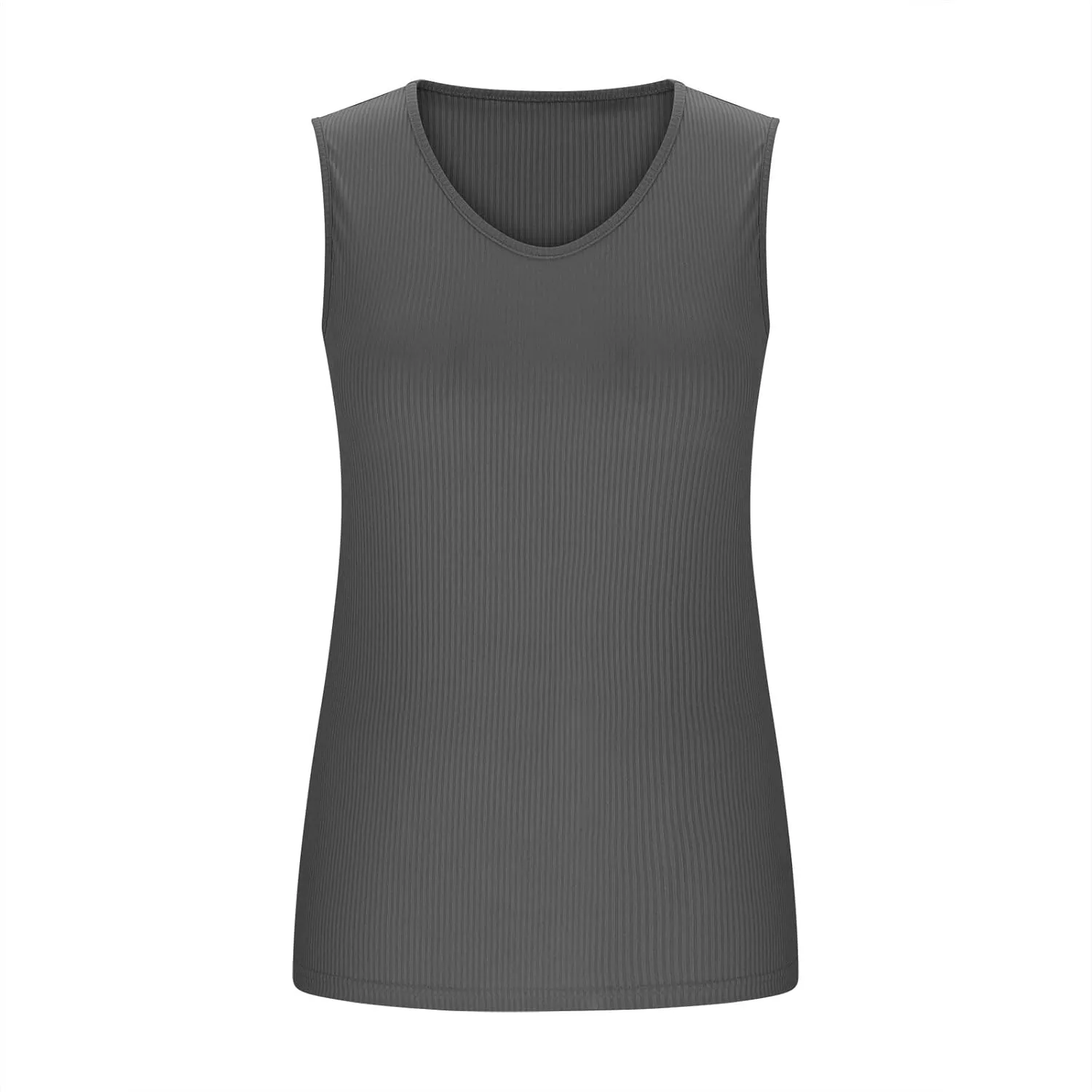 Built in Bra Tank Tops for Women Workout Casual Sleeveless Top Slim Fit V Neck Gym Cami Clothes 2025