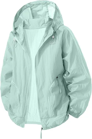 Cambkatl Men's UPF 50  Sun Protection Hoodies Lightweight Full Zip Long Sleeve Outdoor Fishing Hiking Performance Jackets