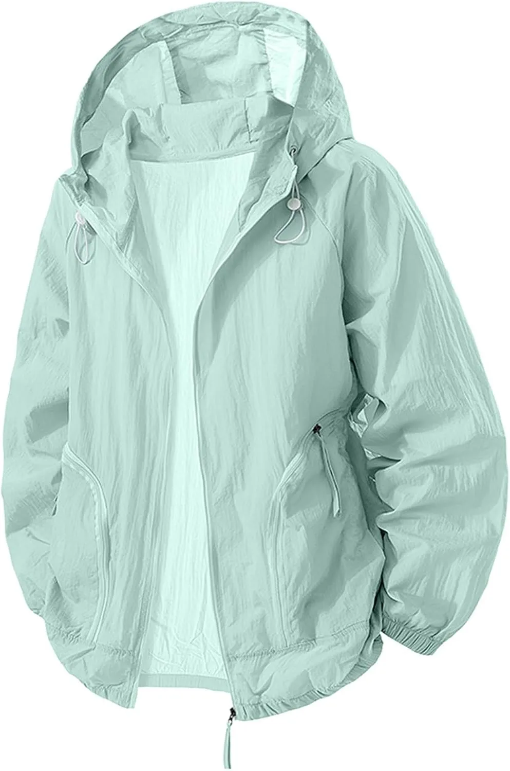 Cambkatl Men's UPF 50  Sun Protection Hoodies Lightweight Full Zip Long Sleeve Outdoor Fishing Hiking Performance Jackets