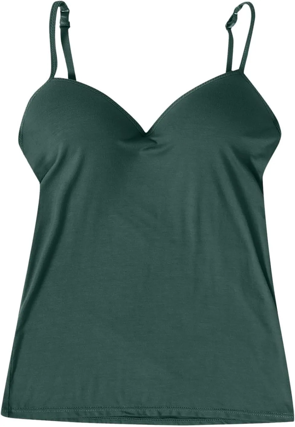 Camisole Tops for Women Cotton Adjustable Strap Stretch Tank Tops Built in Shelf Bra Workout Yoga Shirt