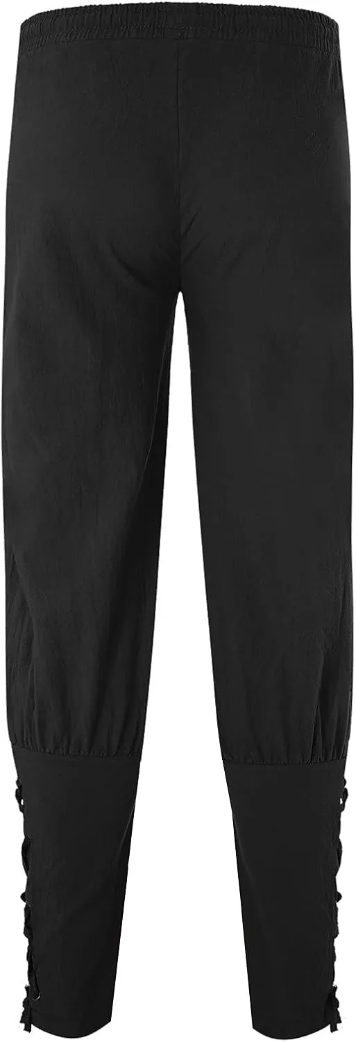 Cargo Pants for Men Relaxed Fit Fleece Cargo Sweatpants Open Bottom Straight Leg Casual Loose Athletic Jogger Pants