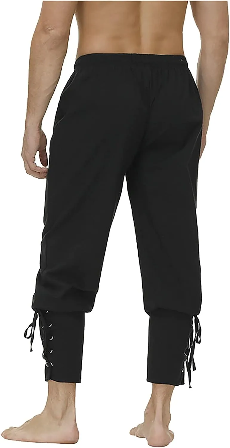 Cargo Pants for Men Relaxed Fit Fleece Cargo Sweatpants Open Bottom Straight Leg Casual Loose Athletic Jogger Pants