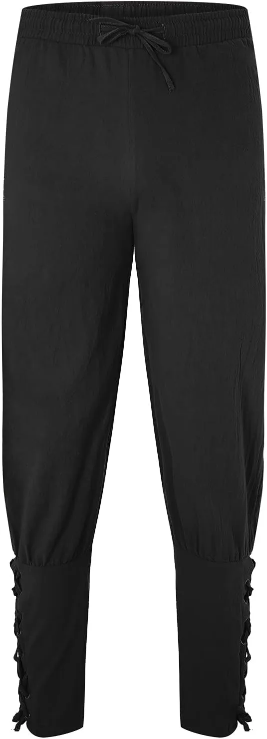 Cargo Pants for Men Relaxed Fit Fleece Cargo Sweatpants Open Bottom Straight Leg Casual Loose Athletic Jogger Pants