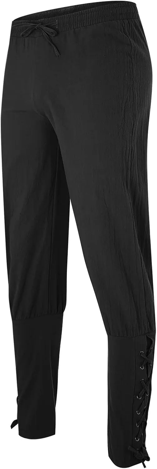 Cargo Pants for Men Relaxed Fit Fleece Cargo Sweatpants Open Bottom Straight Leg Casual Loose Athletic Jogger Pants