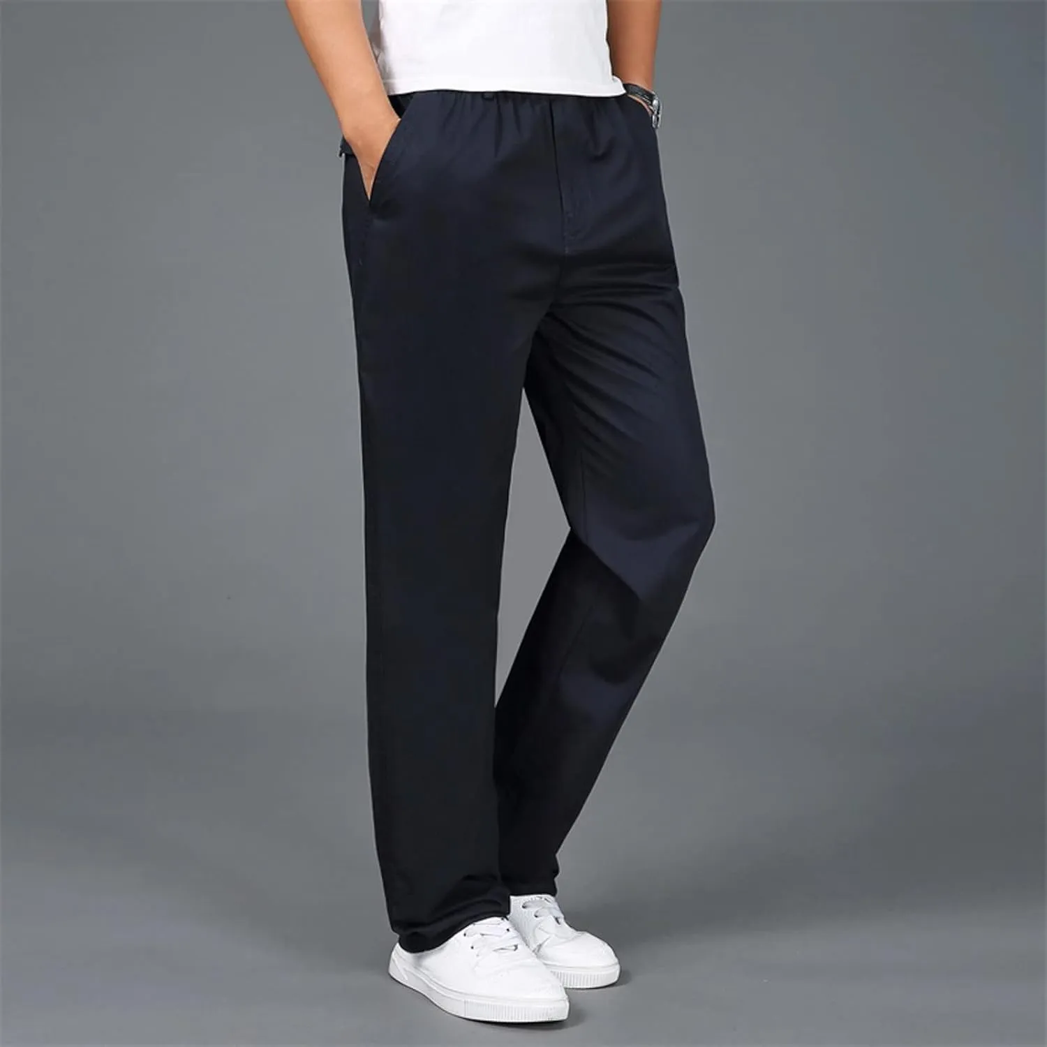 Cargo Pants for Men Relaxed Fit for Men with Pockets for Workout Jogging Running Men's Heavyweight Sweatpants Fleece