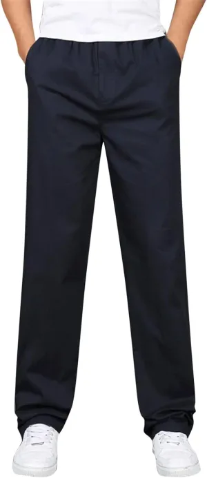 Cargo Pants for Men Relaxed Fit for Men with Pockets for Workout Jogging Running Men's Heavyweight Sweatpants Fleece