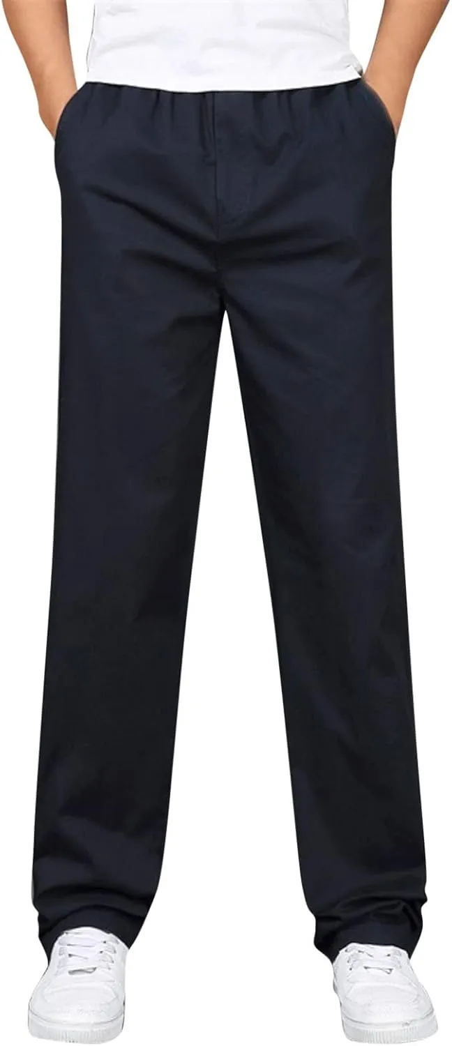 Cargo Pants for Men Relaxed Fit for Men with Pockets for Workout Jogging Running Men's Heavyweight Sweatpants Fleece