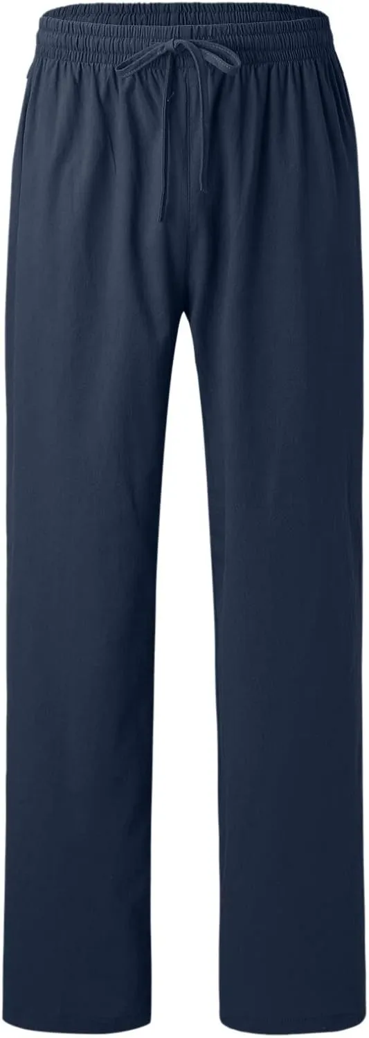 Cargo Pants for Men Relaxed Fit Leg Trousers Workout Jogger Pants with Pockets Sweatpants for Men Mens Zip Joggers