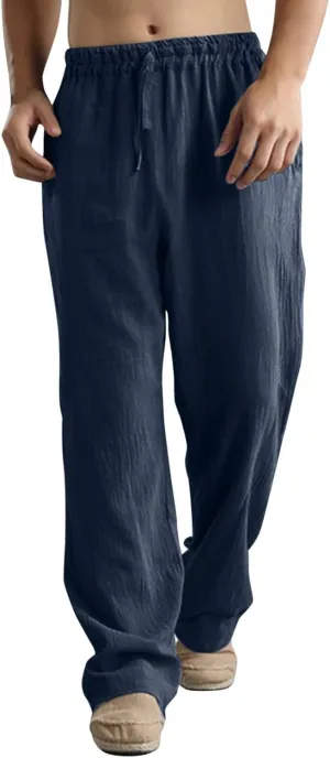 Cargo Pants for Men Relaxed Fit Leg Trousers Workout Jogger Pants with Pockets Sweatpants for Men Mens Zip Joggers