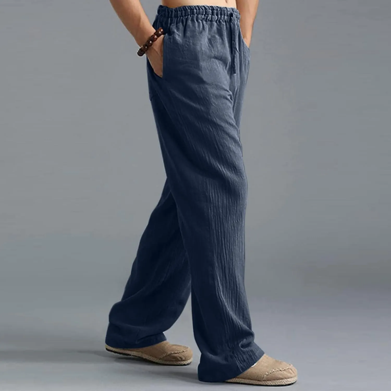 Cargo Pants for Men Relaxed Fit Leg Trousers Workout Jogger Pants with Pockets Sweatpants for Men Mens Zip Joggers