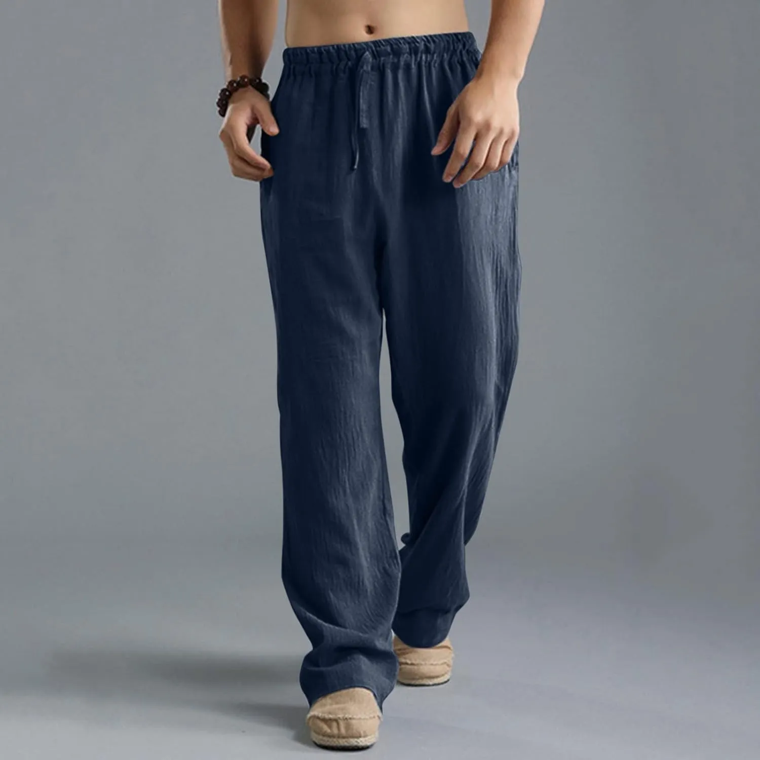Cargo Pants for Men Relaxed Fit Leg Trousers Workout Jogger Pants with Pockets Sweatpants for Men Mens Zip Joggers