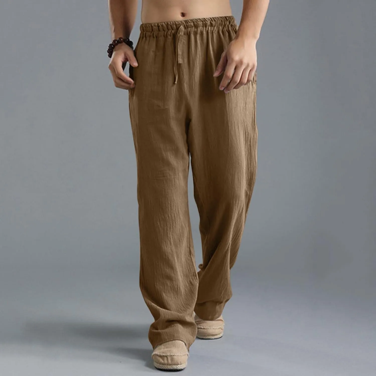 Cargo Pants for Men Relaxed Fit Leg Trousers Workout Jogger Pants with Pockets Sweatpants for Men Mens Zip Joggers