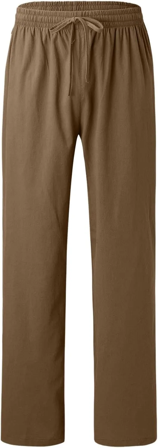 Cargo Pants for Men Relaxed Fit Leg Trousers Workout Jogger Pants with Pockets Sweatpants for Men Mens Zip Joggers