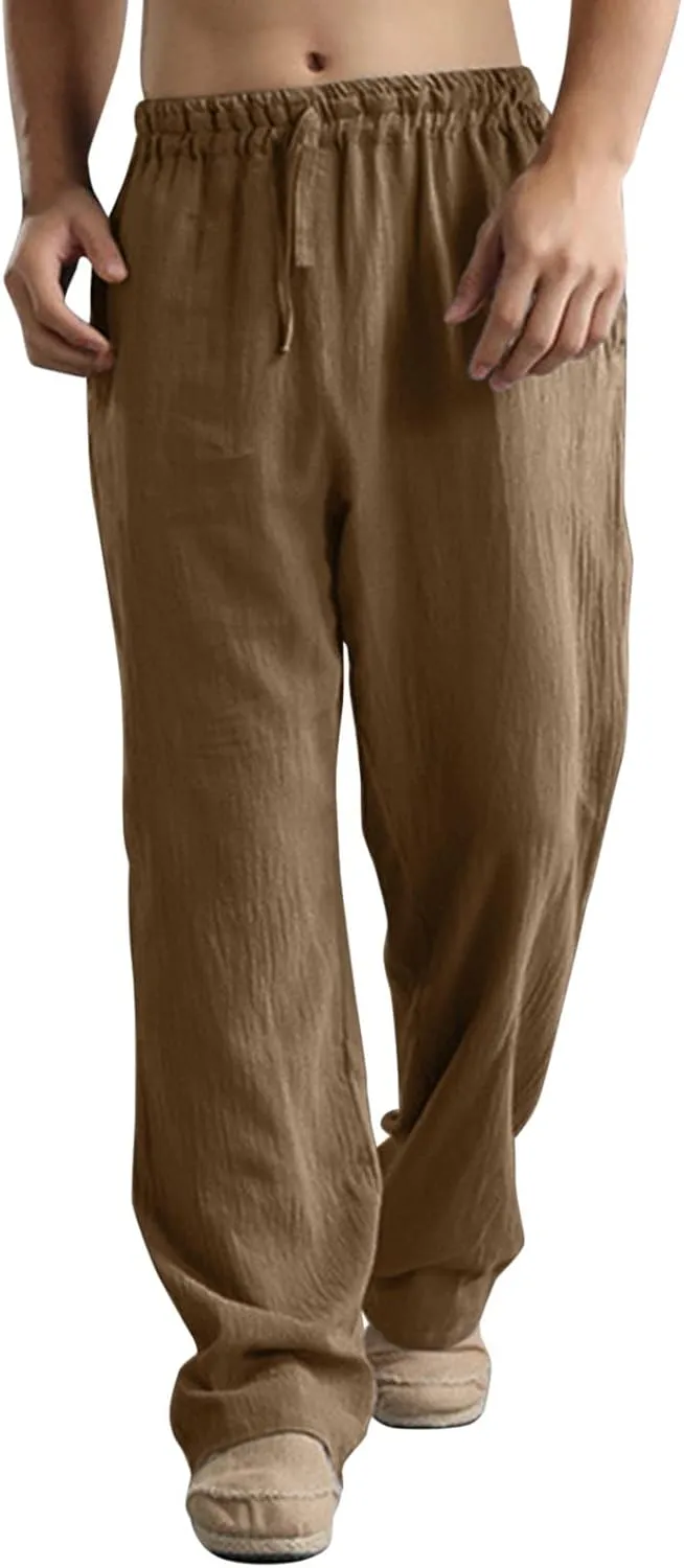 Cargo Pants for Men Relaxed Fit Leg Trousers Workout Jogger Pants with Pockets Sweatpants for Men Mens Zip Joggers