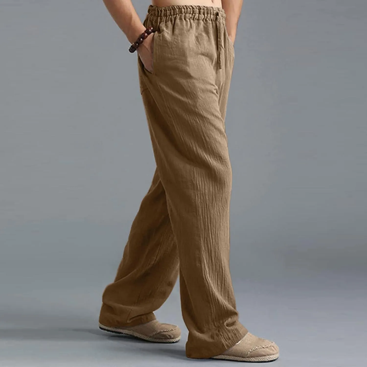 Cargo Pants for Men Relaxed Fit Leg Trousers Workout Jogger Pants with Pockets Sweatpants for Men Mens Zip Joggers