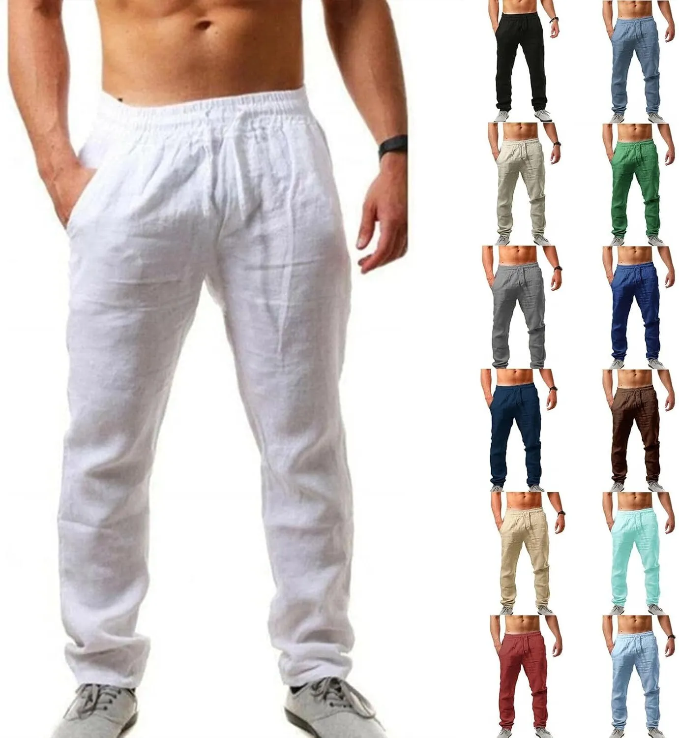 Cargo Pants for Men Relaxed Fit Mens Cargo Pants Trousers Joggers for Men Big and Tall Men's Workout Gym Slim Joggers