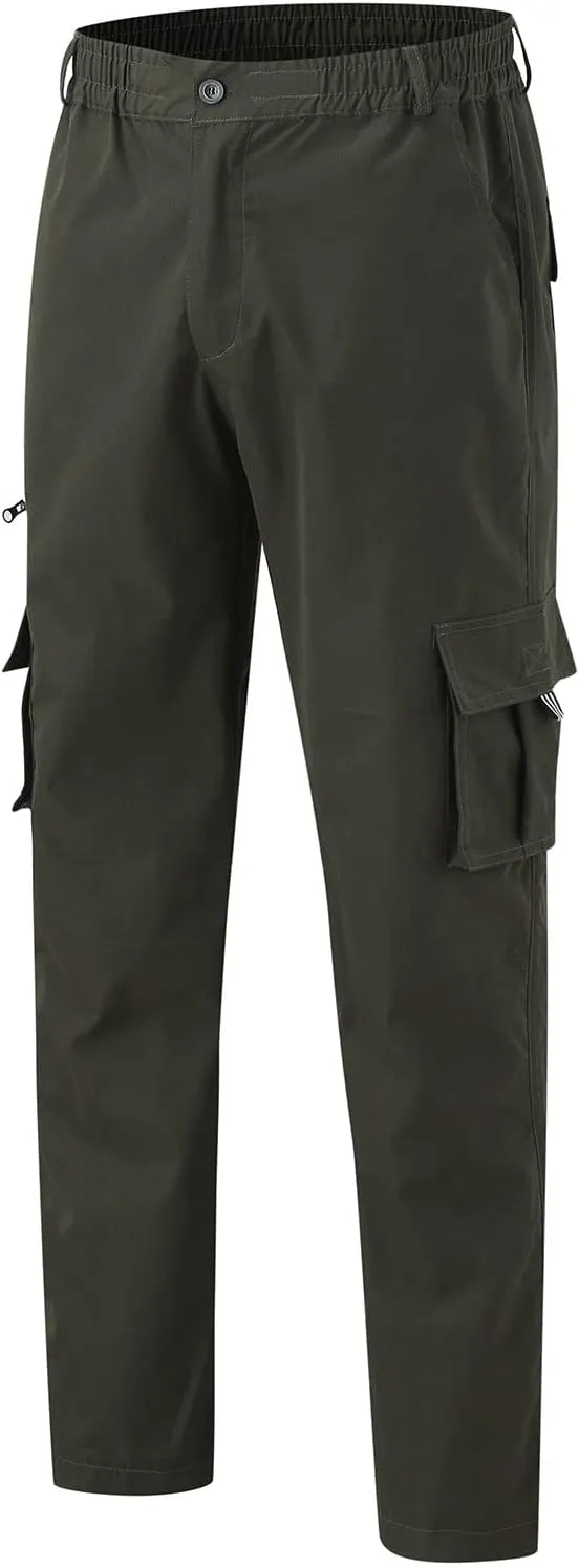 Cargo Pants for Men Relaxed Fit Pants Sports Sweats Casual Trousers Heavyweight Fleece Sweatpants with Pockets Men's