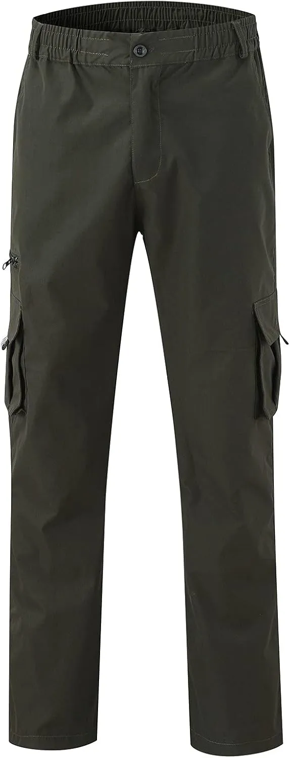 Cargo Pants for Men Relaxed Fit Pants Sports Sweats Casual Trousers Heavyweight Fleece Sweatpants with Pockets Men's