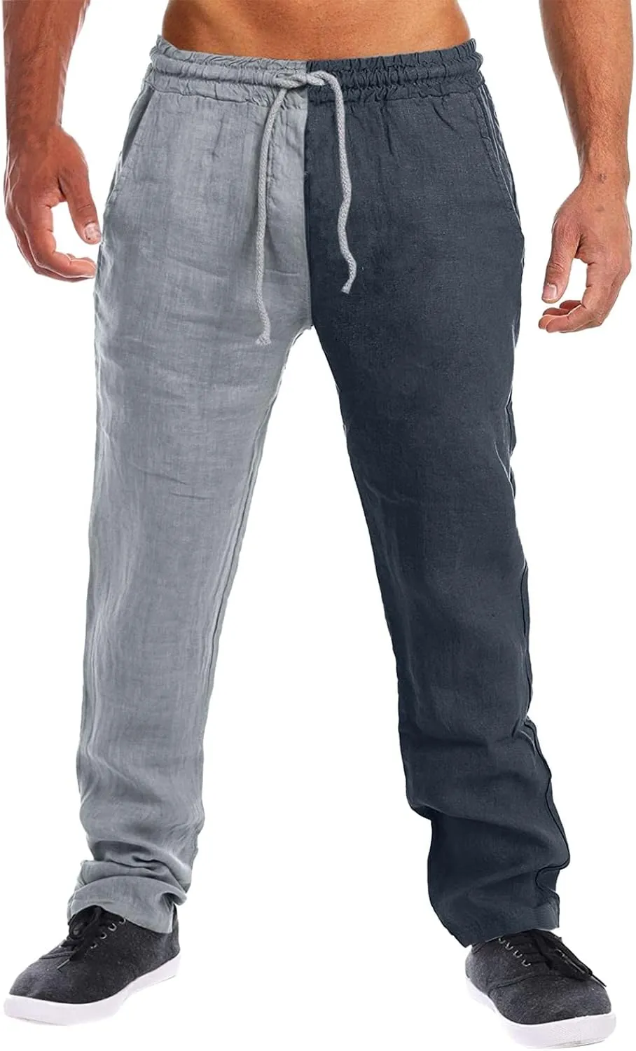 Cargo Pants for Men Relaxed Fit Pants Thin Straight Leg Trousers Lightweight Multi-Pocket Men's Casual Cargo Pants
