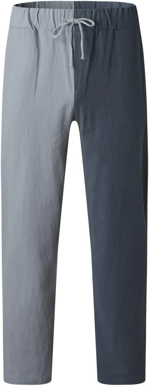 Cargo Pants for Men Relaxed Fit Pants Thin Straight Leg Trousers Lightweight Multi-Pocket Men's Casual Cargo Pants