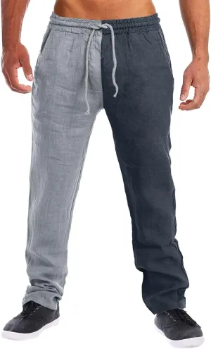 Cargo Pants for Men Relaxed Fit Pants Thin Straight Leg Trousers Lightweight Multi-Pocket Men's Casual Cargo Pants