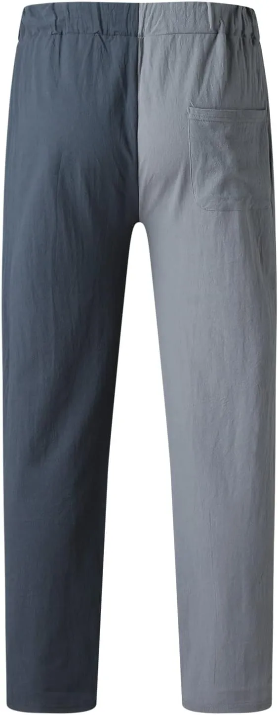 Cargo Pants for Men Relaxed Fit Pants Thin Straight Leg Trousers Lightweight Multi-Pocket Men's Casual Cargo Pants