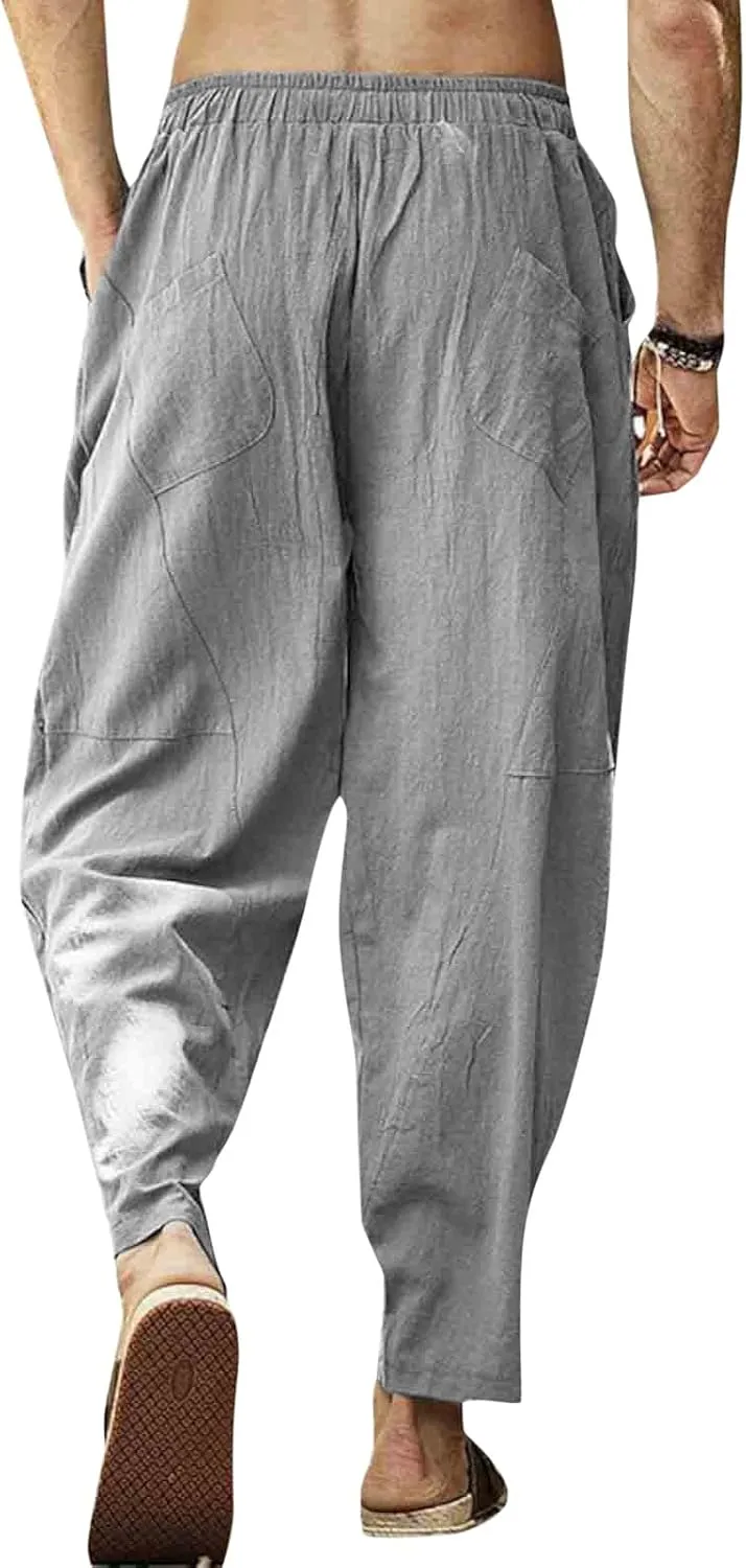 Cargo Pants for Men Relaxed Fit Pockets Men Splicing Printed Overalls Casual Pocket Sport Work Casual Trouser Pants