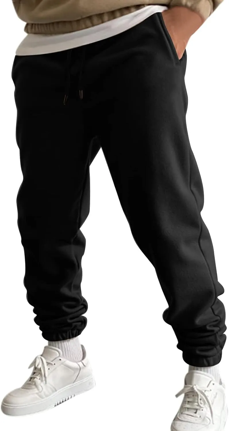 Cargo Sweatpants for Men Mens Lounge Pants Men's Slim Fit Gym Running Workout Pants Athletic Drawstring Jogger Pants