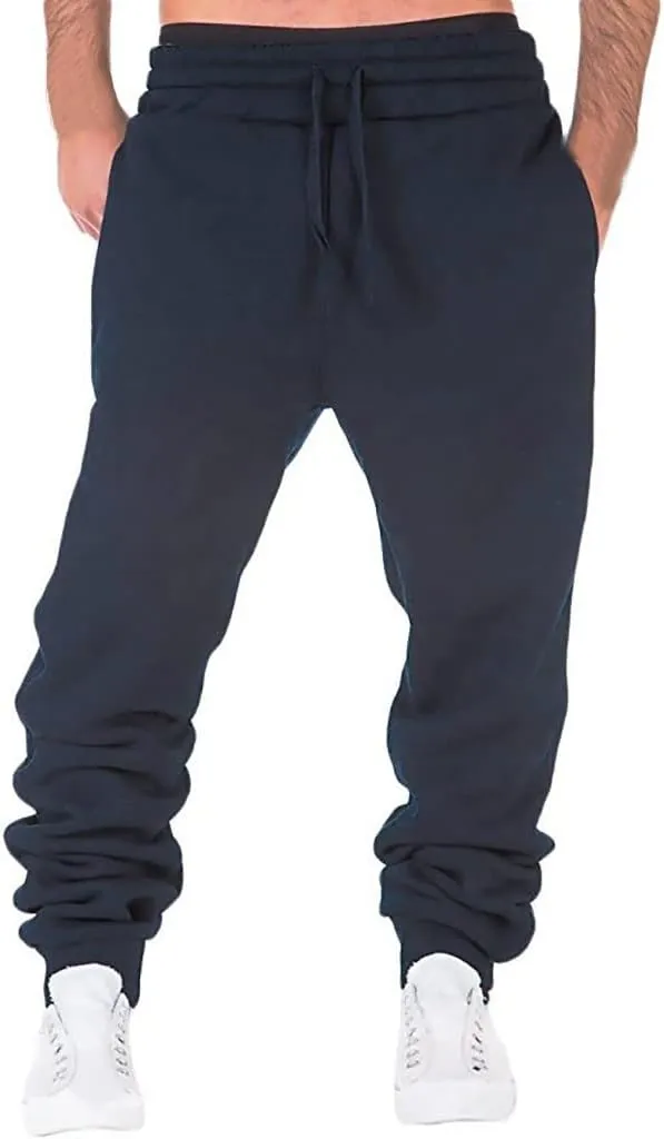 Cargo Sweatpants for Men Mens Lounge Pants Slim Fit Workout Training Thigh Mesh Gym Jogger Pants with Zipper Pockets