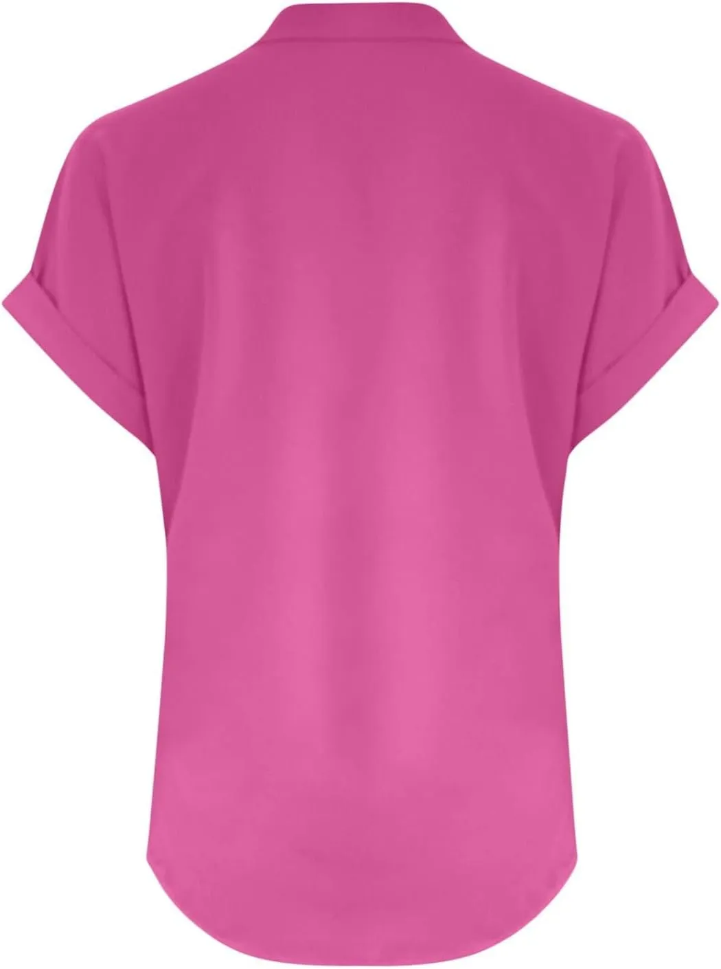 Cotton Linen Shirts for Women V-Neck Button Up T-Shirt Short Sleeve Roll Up Loose Summer Casual Work Blouses Plus Size Tops