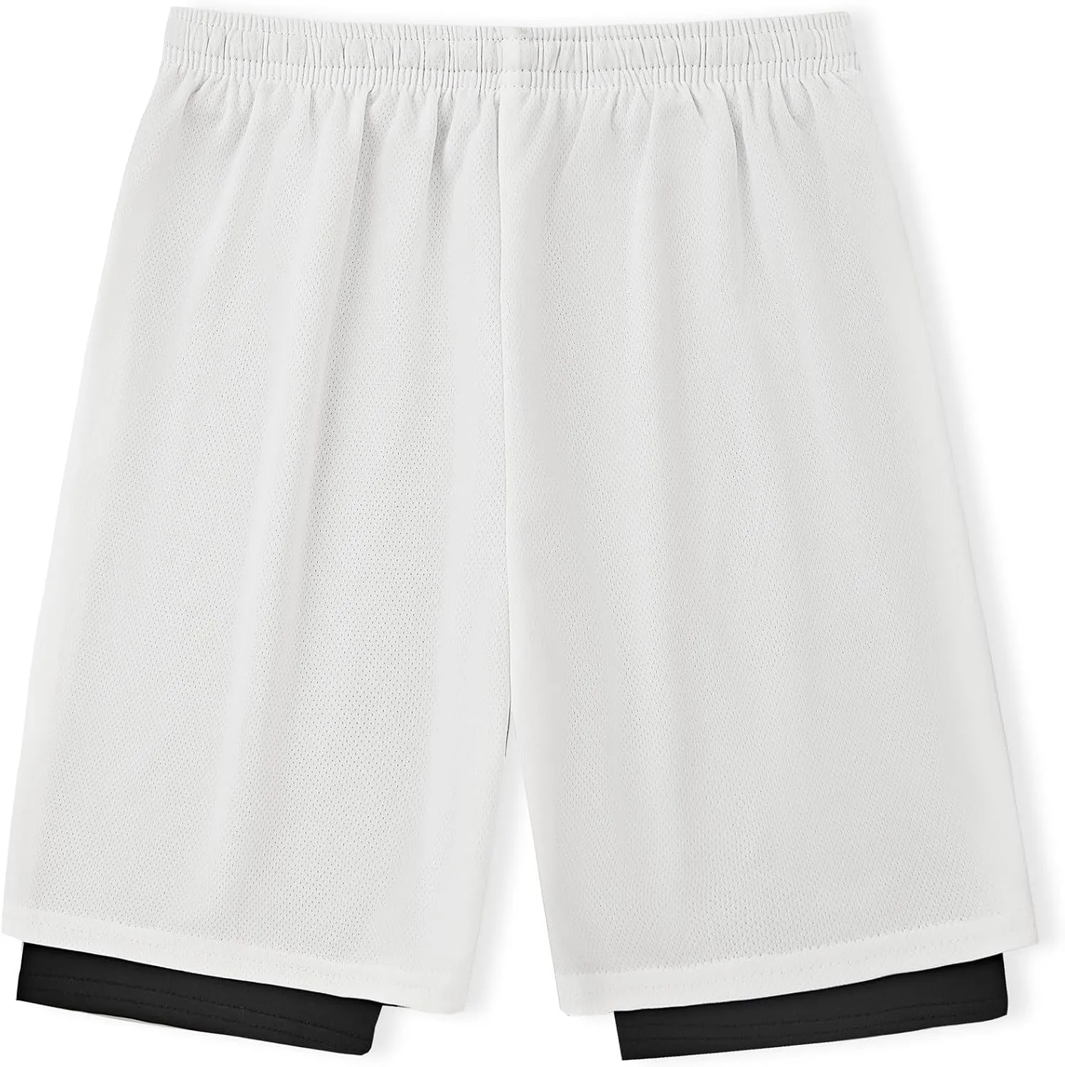 DaniChins Boys 2 in 1 Athletic Active Shorts Sports Running Quick Dry Breathable Compression Shorts