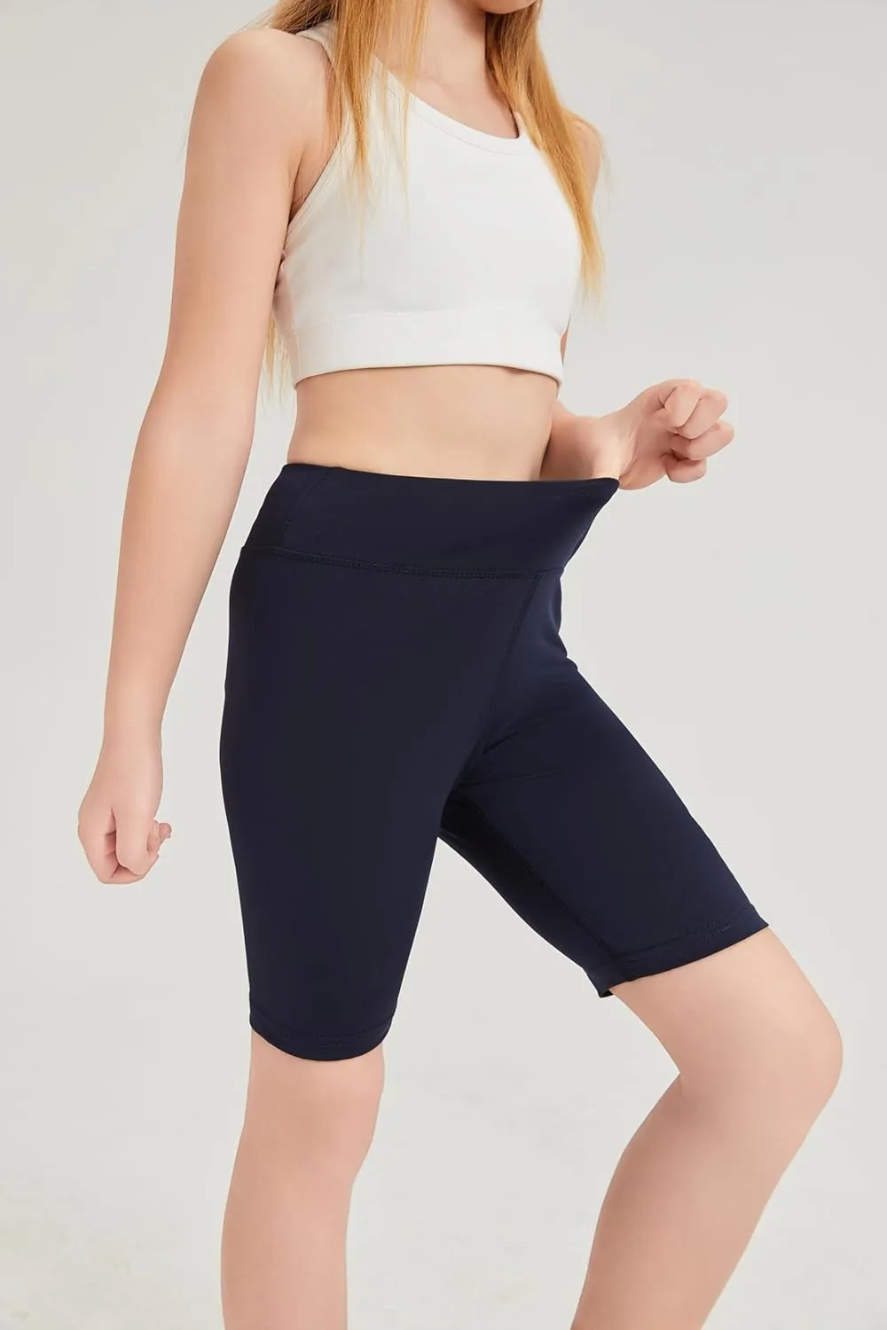 DaniChins Girl Athletic Shorts Compression Bottoms for Sports Running Workout