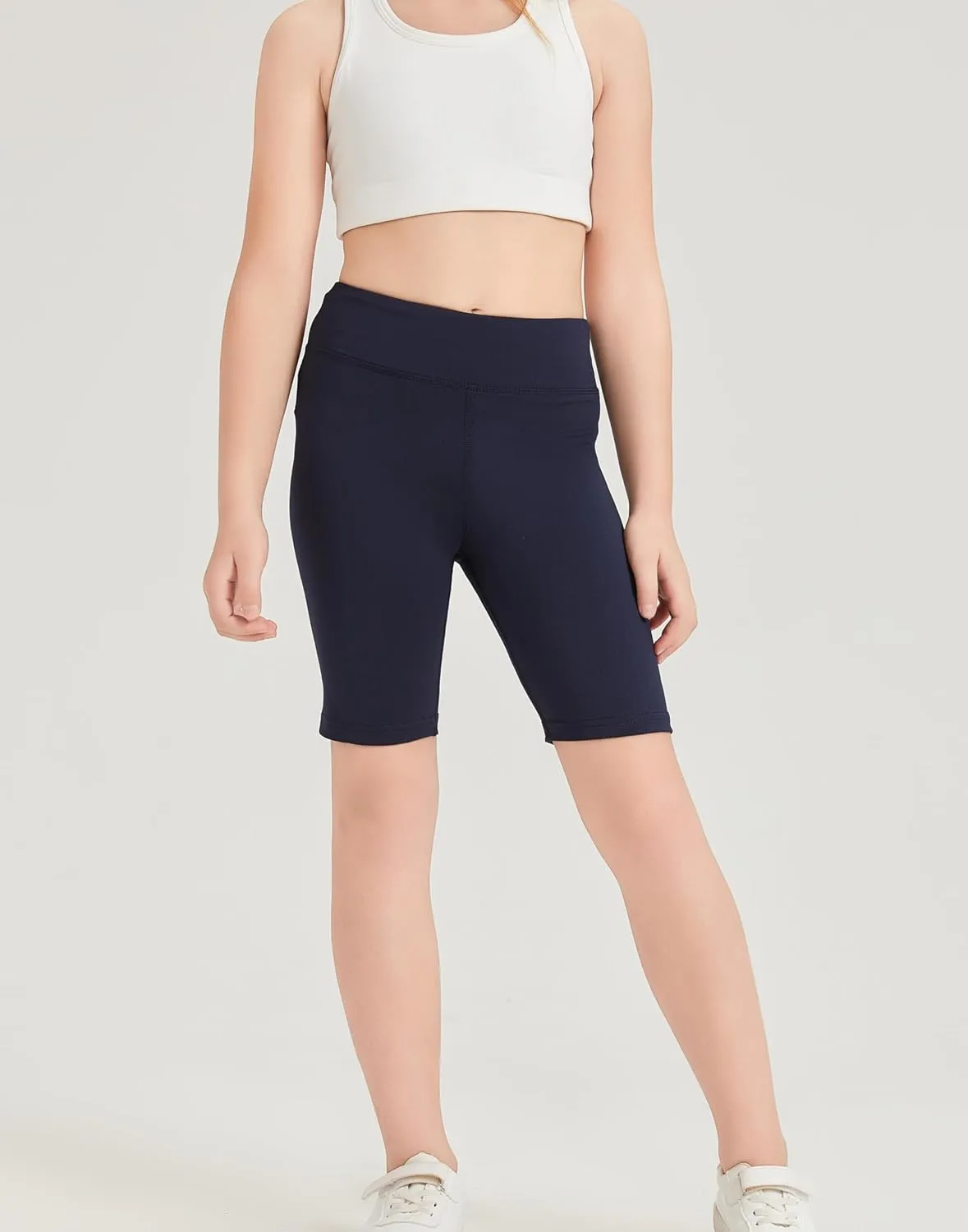 DaniChins Girl Athletic Shorts Compression Bottoms for Sports Running Workout