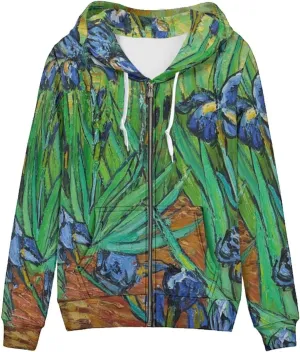 DISNIMO Zip Up Hoodie Women Long Sleeve Drawstring Sweatshirt Jackets Streetwear
