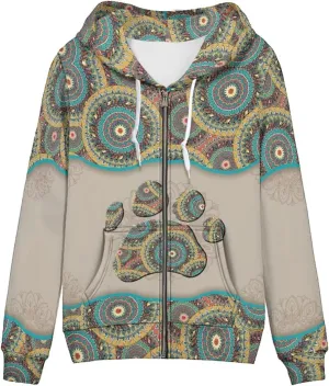 DISNIMO Zip Up Hoodie Women Long Sleeve Drawstring Sweatshirt Jackets Streetwear