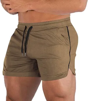 EVERWORTH Men's Athletic Shorts Gym Workout Short Shorts Casual Shorts Running Bodybuilding 5 Inch Inseam Shorts