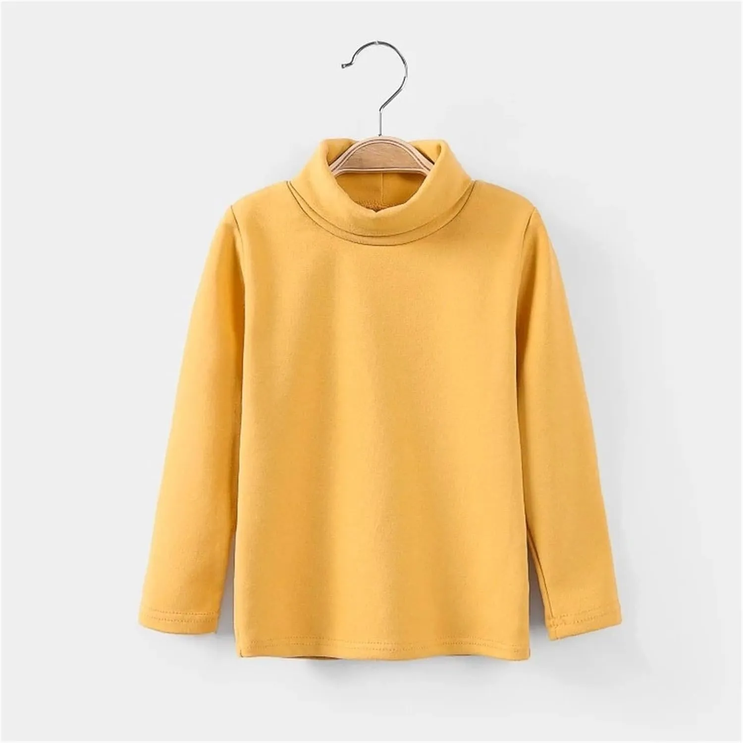 Girls Boys Long Sleeve Crewneck T-Shirt Tee Toddler Turtleneck Cotton Basic Warm Tops Shirts 28 Years