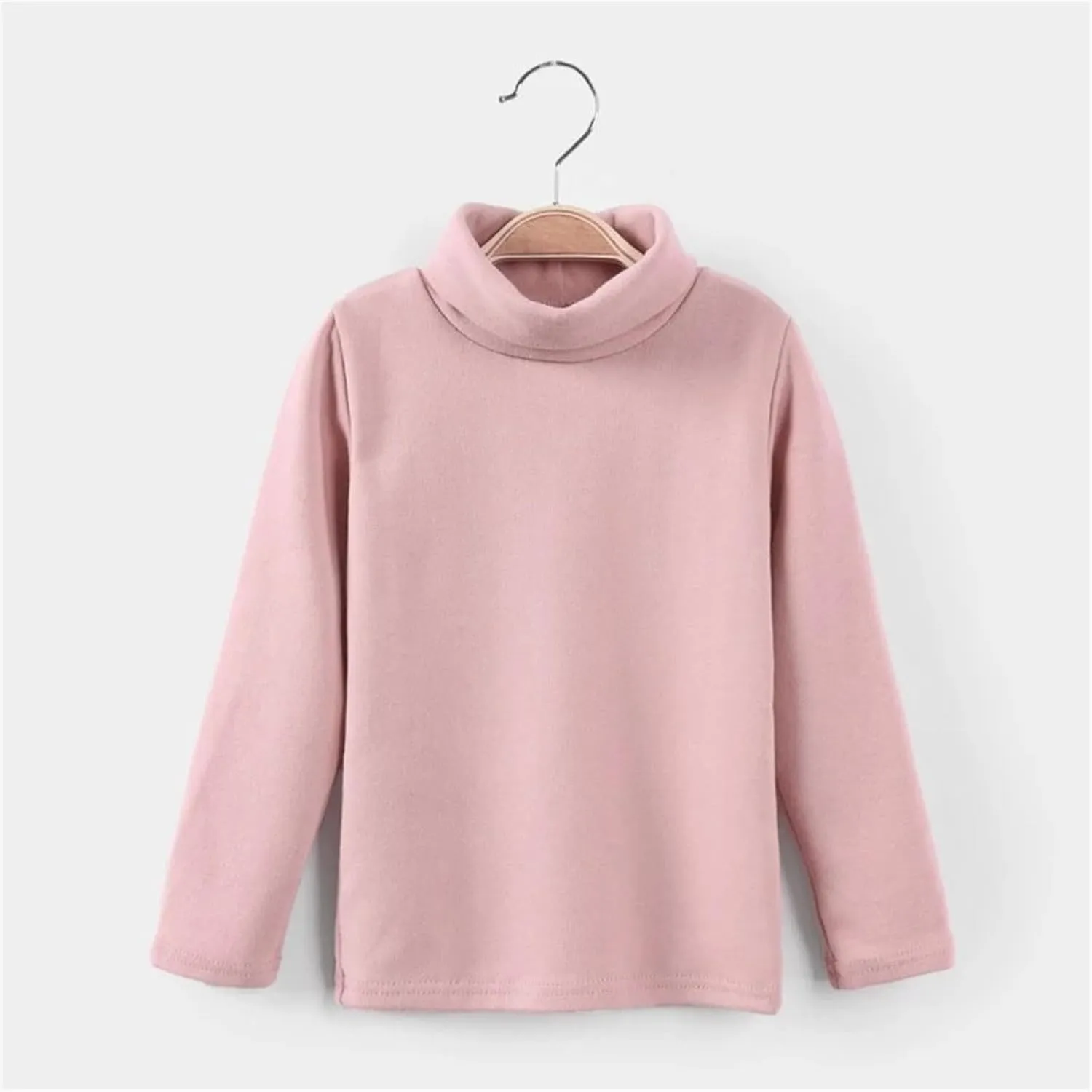 Girls Boys Long Sleeve Crewneck T-Shirt Tee Toddler Turtleneck Cotton Basic Warm Tops Shirts 28 Years