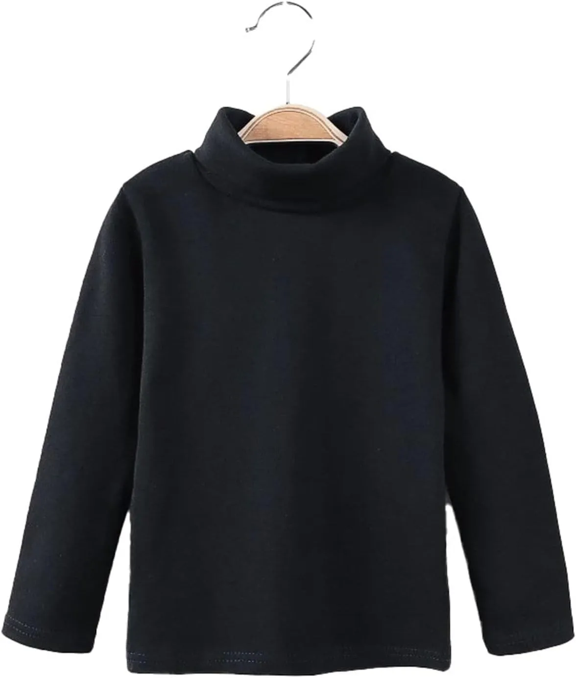 Girls Boys Long Sleeve Crewneck T-Shirt Tee Toddler Turtleneck Cotton Basic Warm Tops Shirts 28 Years
